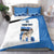 Estonia Grey Wolf and Cornflower Bedding Set Estonia Flag