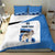 Estonia Grey Wolf and Cornflower Bedding Set Estonia Flag