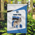 Estonia Grey Wolf and Cornflower Garden Flag Estonia Flag