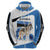 Estonia Grey Wolf and Cornflower Hoodie Estonia Flag