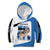 Estonia Grey Wolf and Cornflower Kid Hoodie Estonia Flag