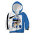 Estonia Grey Wolf and Cornflower Kid Hoodie Estonia Flag