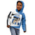 Estonia Grey Wolf and Cornflower Kid Hoodie Estonia Flag