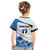 Estonia Grey Wolf and Cornflower Kid T Shirt Estonia Flag