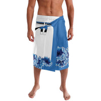 Estonia Grey Wolf and Cornflower Lavalava Estonia Flag
