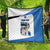 Estonia Grey Wolf and Cornflower Quilt Estonia Flag