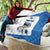 Estonia Grey Wolf and Cornflower Quilt Estonia Flag