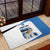 Estonia Grey Wolf and Cornflower Rubber Doormat Estonia Flag