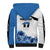 Estonia Grey Wolf and Cornflower Sherpa Hoodie Estonia Flag