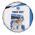 Estonia Grey Wolf and Cornflower Spare Tire Cover Estonia Flag