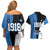 Estonia Independence day Couples Matching Off Shoulder Short Dress and Hawaiian Shirt Eesti Vabariigi Aastapaev