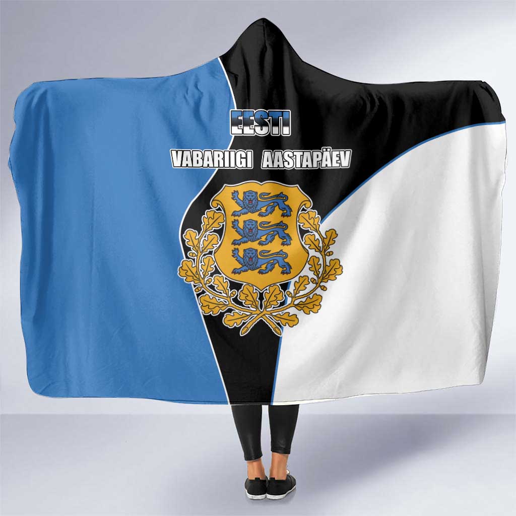 Estonia Independence day Hooded Blanket Eesti Vabariigi Aastapaev