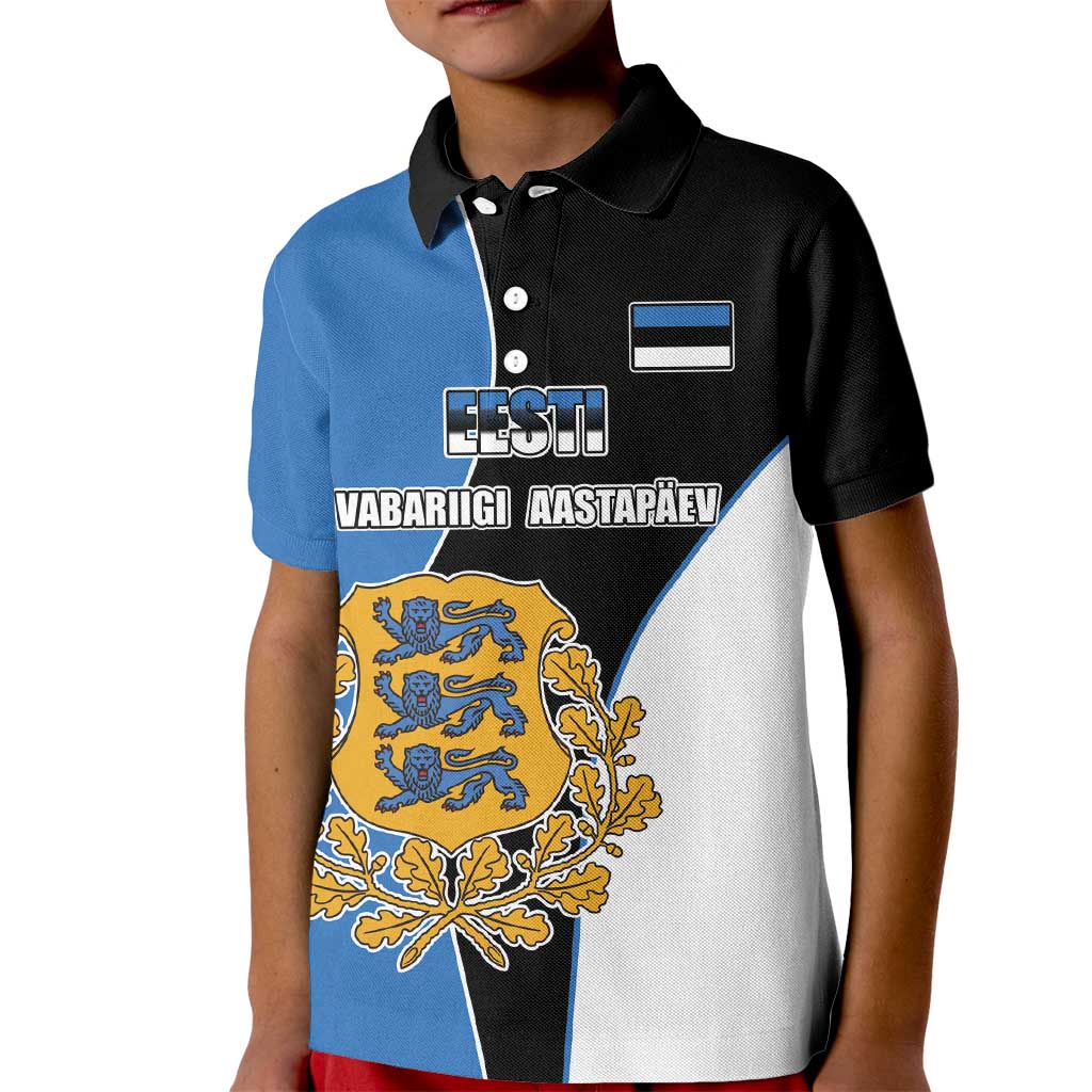 Estonia Independence day Kid Polo Shirt Eesti Vabariigi Aastapaev