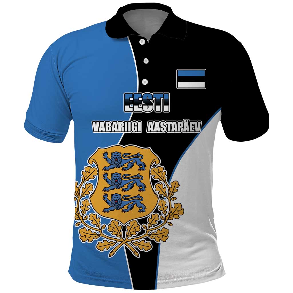 Estonia Independence day Polo Shirt Eesti Vabariigi Aastapaev