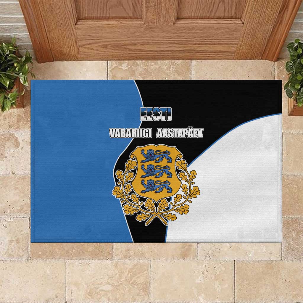 Estonia Independence day Rubber Doormat Eesti Vabariigi Aastapaev