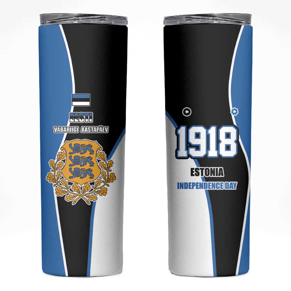 Estonia Independence day Skinny Tumbler Eesti Vabariigi aastapaev