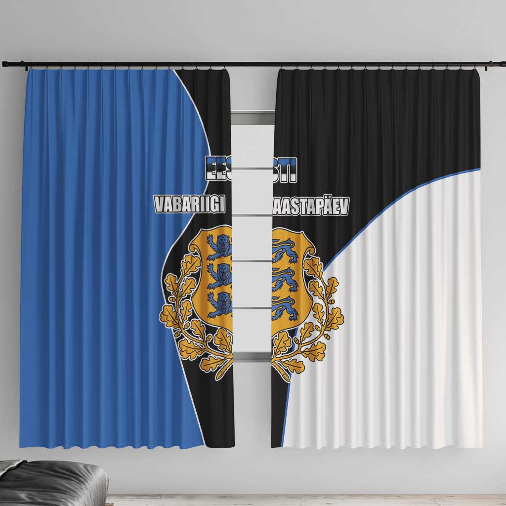 Estonia Independence day Window Curtain Eesti Vabariigi Aastapaev