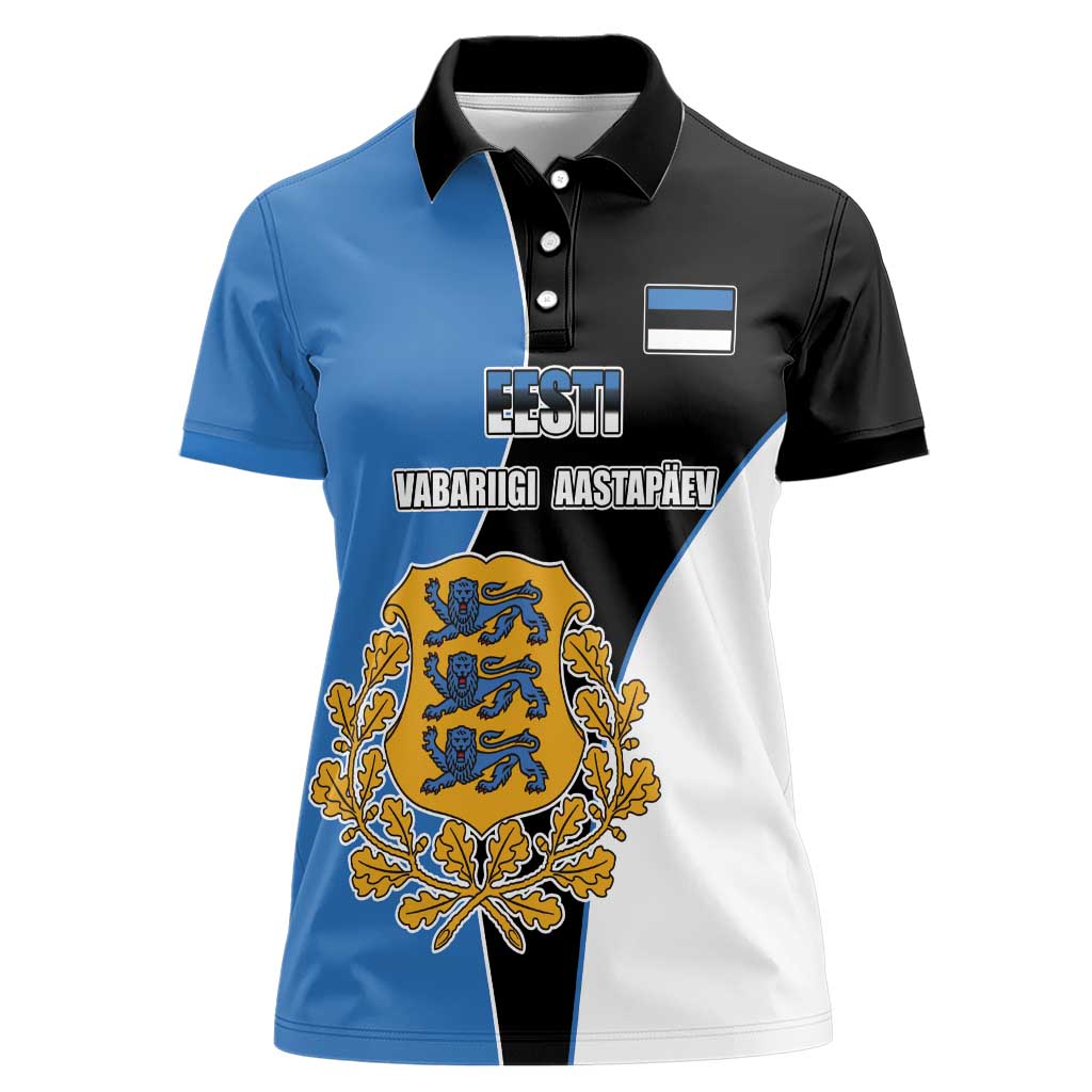 Estonia Independence day Women Polo Shirt Eesti Vabariigi Aastapaev