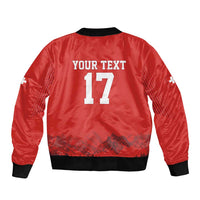 Custom Switzerland Football Bomber Jacket Hopp Schwiiz!