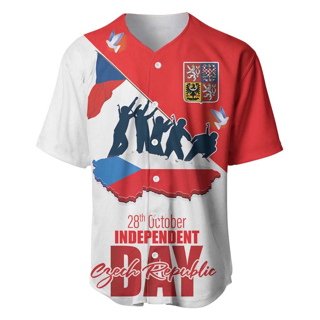 Den Vzniku Samostatneho Ceskoslovenskeho Statu Baseball Jersey Czech Republic Independence day LT17