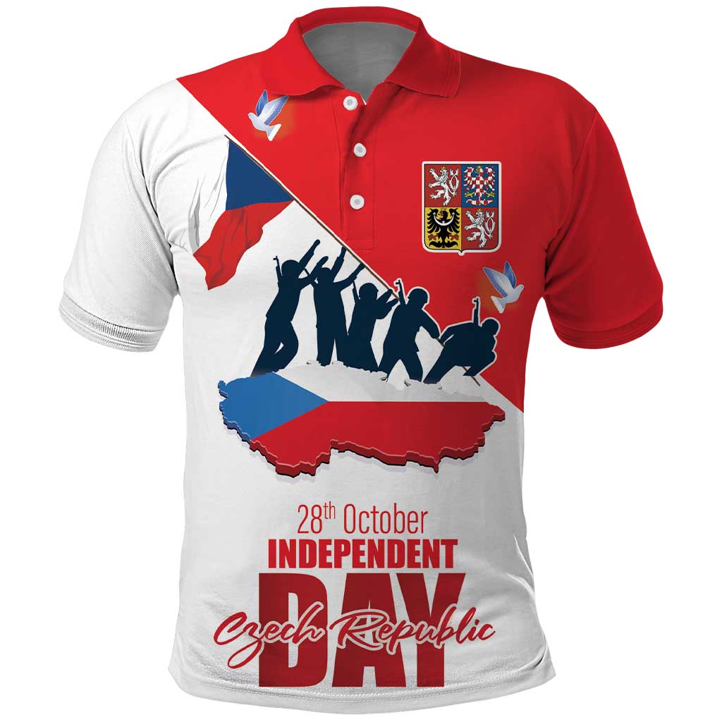 Den Vzniku Samostatneho Ceskoslovenskeho Statu Polo Shirt Czech Republic Independence day LT17 - Wonder Print Shop