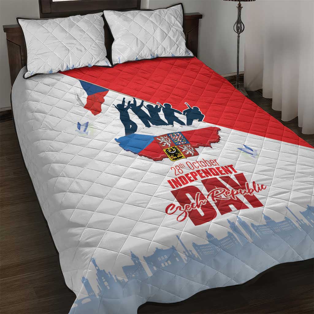 Den Vzniku Samostatneho Ceskoslovenskeho Statu Quilt Bed Set Czech Republic Independence day LT17 - Wonder Print Shop