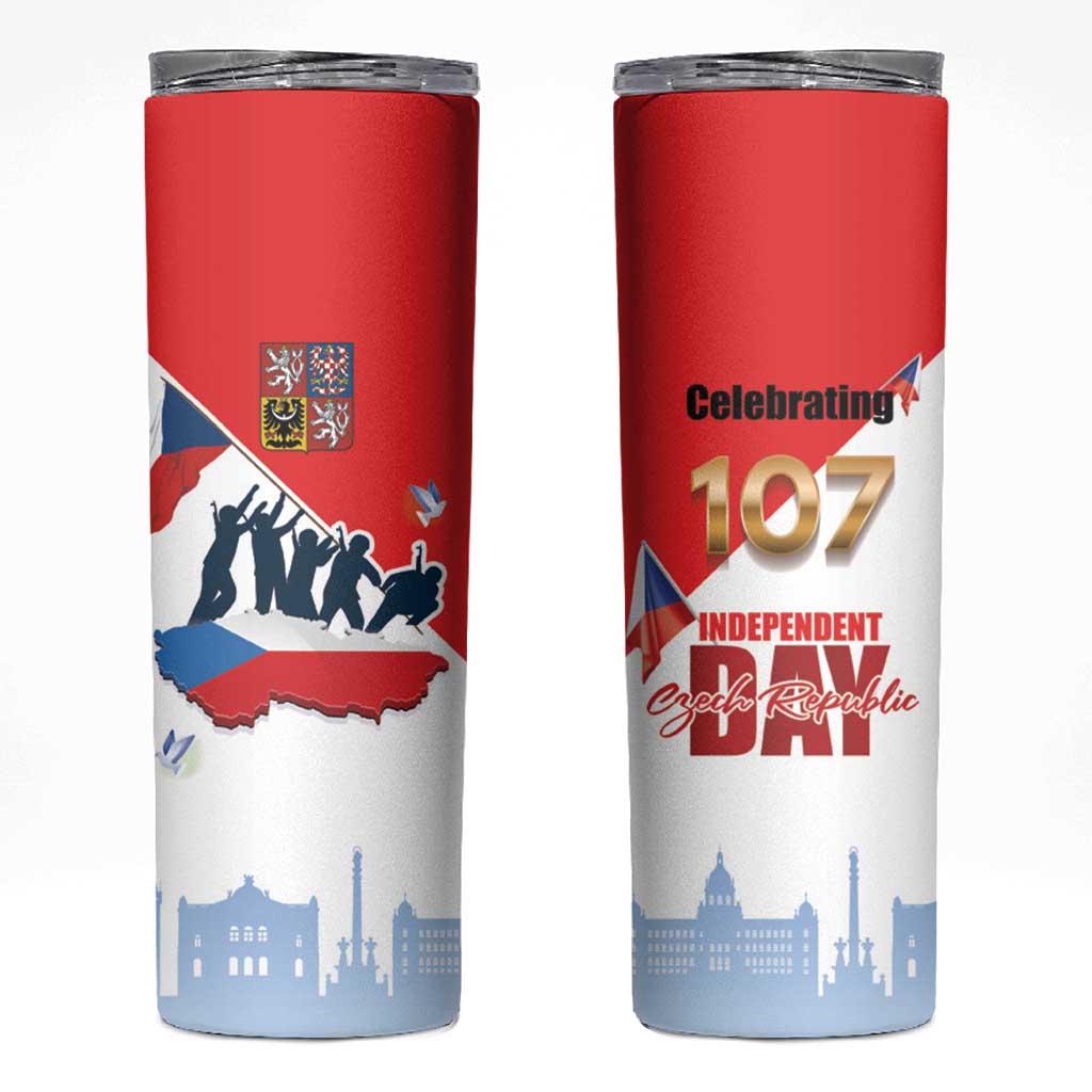 Den Vzniku Samostatneho Ceskoslovenskeho Statu Skinny Tumbler Czech Republic Independence day LT17 - Wonder Print Shop