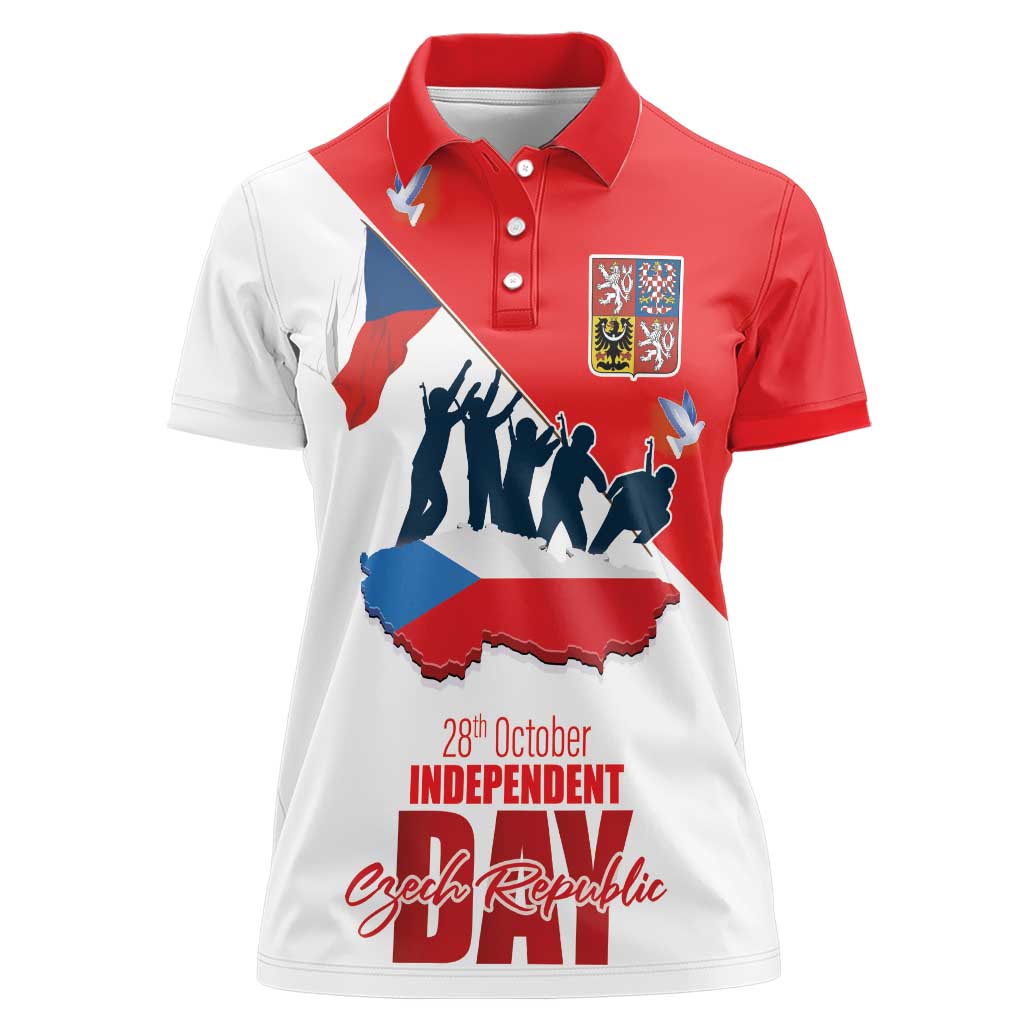 Den Vzniku Samostatneho Ceskoslovenskeho Statu Women Polo Shirt Czech Republic Independence day LT17 - Wonder Print Shop