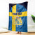 Custom Sweden Flag and Coat of arms Blanket Three Crowns of Sweden