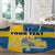 Custom Sweden Flag and Coat of arms Round Carpet Three Crowns of Sweden