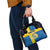 Custom Sweden Flag and Coat of arms Shoulder Handbag Three Crowns of Sweden