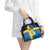 Custom Sweden Flag and Coat of arms Shoulder Handbag Three Crowns of Sweden