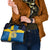 Custom Sweden Flag and Coat of arms Shoulder Handbag Three Crowns of Sweden