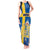 Custom Sweden Flag and Coat of arms Tank Maxi Dress Three Crowns of Sweden