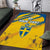 Custom Sweden Football Area Rug Sporty Style