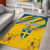 Custom Sweden Football Area Rug Sporty Style