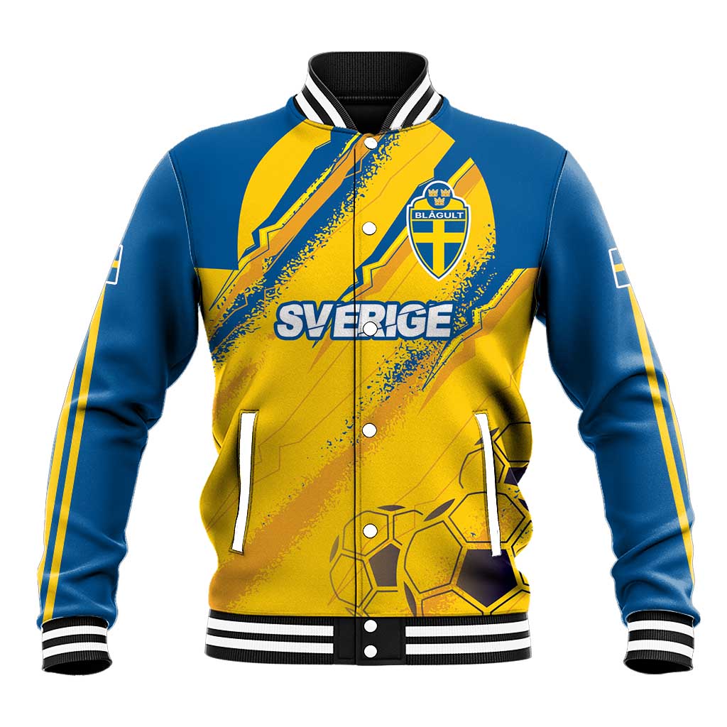 Custom Sweden Football Baseball Jacket Sporty Style