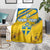 Custom Sweden Football Blanket Sporty Style