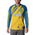 Custom Sweden Football Button Sweatshirt Sporty Style