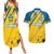 Custom Sweden Football Couples Matching Summer Maxi Dress and Hawaiian Shirt Sporty Style