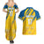 Custom Sweden Football Couples Matching Summer Maxi Dress and Hawaiian Shirt Sporty Style