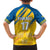 Custom Sweden Football Family Matching Long Sleeve Bodycon Dress and Hawaiian Shirt Sporty Style