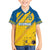 Custom Sweden Football Family Matching Short Sleeve Bodycon Dress and Hawaiian Shirt Sporty Style