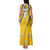 Custom Sweden Football Family Matching Tank Maxi Dress and Hawaiian Shirt Sporty Style