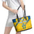 Custom Sweden Football Leather Tote Bag Sporty Style