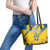 Custom Sweden Football Leather Tote Bag Sporty Style