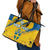 Custom Sweden Football Leather Tote Bag Sporty Style