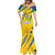 Custom Sweden Football Mermaid Dress Sporty Style