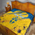 Custom Sweden Football Quilt Sporty Style