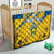 Custom Sweden Football Quilt Sporty Style